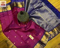 Korvai Border Pure Kanjivaram Silk