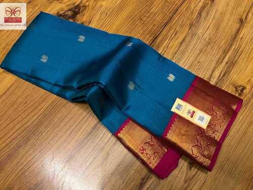 kanjivaram korvai border silk saree