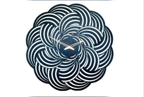 Flower Shaped Wall Clock