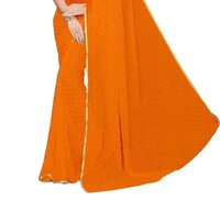 Chiffon saree with blouse piece