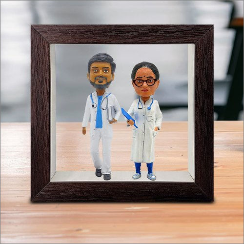 Acrylic Bobble Head Square Frame