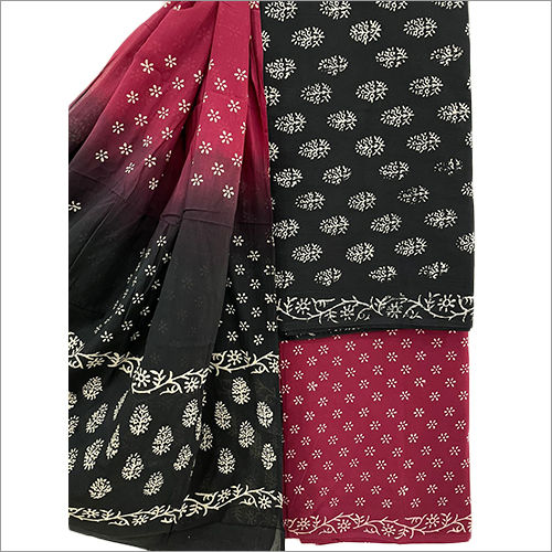 Washable Cotton Suit With Multi Colour Dupatta