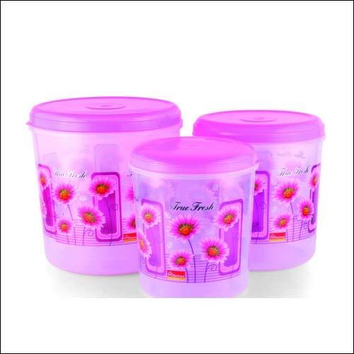 Printed Plastic Storage Container Set