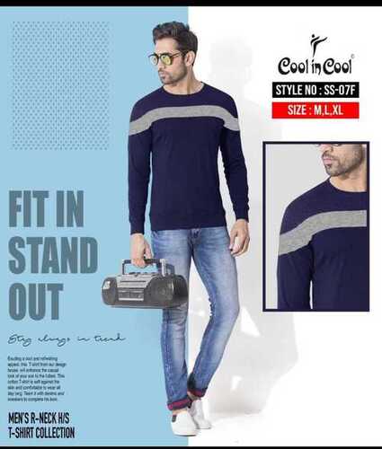 Mens Full Sleeve Cotton T-Shirt