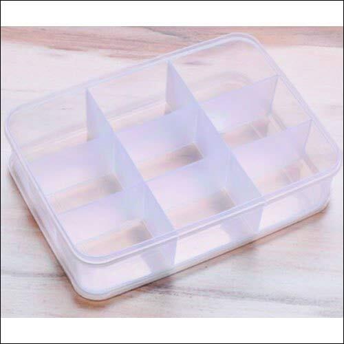 Clear Plastic Divided Storage Box