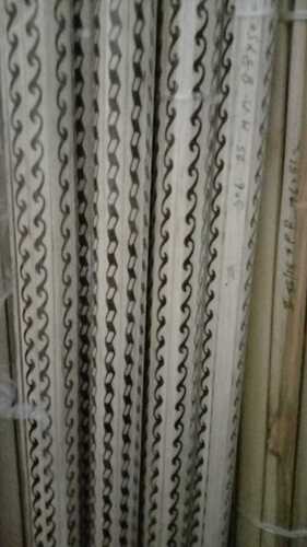 Brown White Half Round Teak China Wood