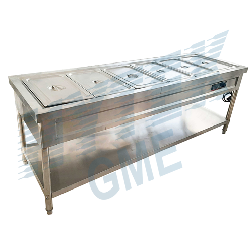 Stainless Steel Hot Bain Marie with 6 Pan