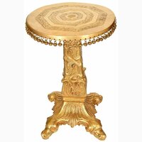 Metal Brass Stand Table Coffee Table With Small Bells