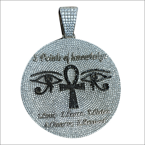 Mens Round Designer Pendants Size: Customized