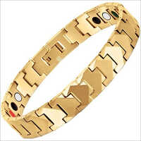 Tungsten Magnetic Bracelet - Free Size, Golden Finish, Bio Magnetic | Fashion Jewelry For Men & Women, Ideal Gift Option