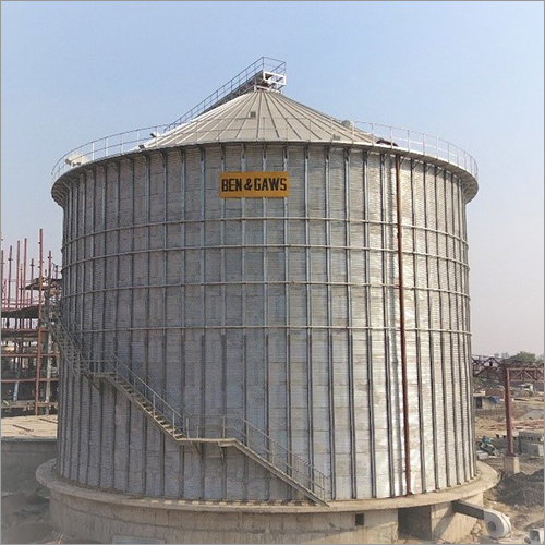 Polished Industrial Grain Storage Silos