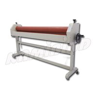 Manual Cold Lamination Machine - Metal, 380mm Maximum Width, 5mm Maximum Thickness | Lightweight 9kg, Semi-automatic & Automatic Options, 1-year Warranty, User-friendly Design