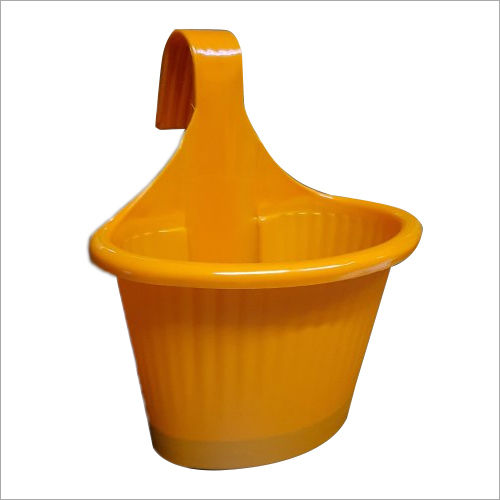 Yellow Plastic Hanging Hook Pot