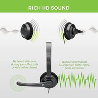 UltraProlink UM1045A iChat Multimedia PC Laptop Headphone with in Line Control with Volume Audio Compatible with Smartphones Tablets and PC Laptop Free 3.5mm convertor Plug
