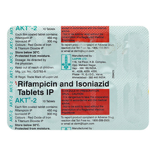 Rifampicin And Isoniazid Tablets Specific Drug