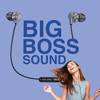 FINGERS SoundBoss Wired Earphones  with in Built Mic  Sturdy Cable and L pin Connector Dark Silver