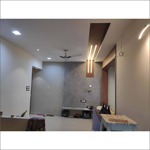 Living Room Interior Works Service - Wood, Variable Size | Elegant Design, Customizable, Expert Design, 4-6 Weeks Project Duration, 1 Year Warranty