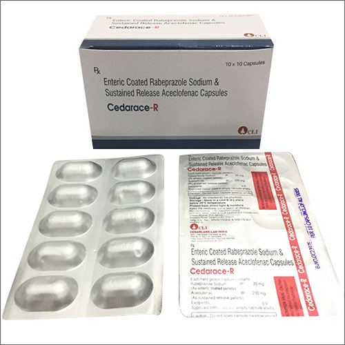 Enteric Coated Rabeprazole Sodium And Sustained Release Aceclofenac Capsules