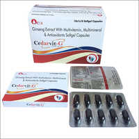 Ginseng Extract With Multivitamins Multimineral And Antioxidants Softgel Capsules