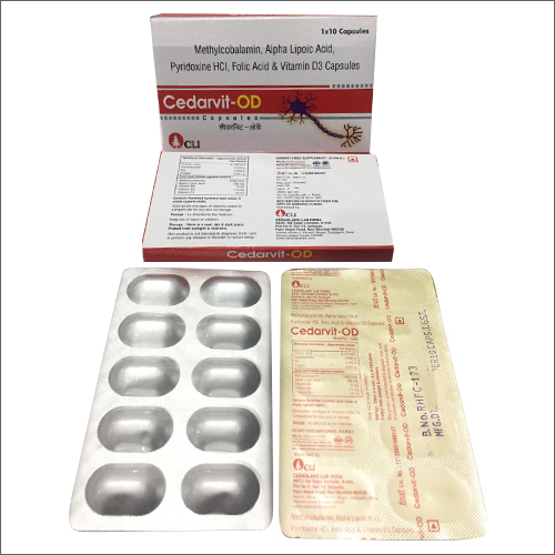 Methylcobalamin Alpha Lipoic Acid Pyridoxine HCL Folic Acid And Vitamin D3 Capsules
