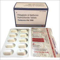 Vildagliptin And Metformin Hydrochloride Tablets - 10x10 Pack , Anti-diabetic Drug For Blood Sugar Control, Dosage As Prescribed