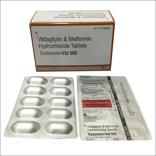 Vildagliptin and Metformin Hydrochloride Tablets - Oral Anti-Diabetic General Medicines | Store Below 30Â°C, Prescribed Dosage