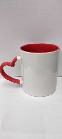 Heart/ Love Shape Ceramic Coffee Mug For Personalized Printing.