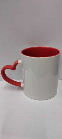 Heart/ Love Shape Ceramic Coffee Mug For Personalized Printing.