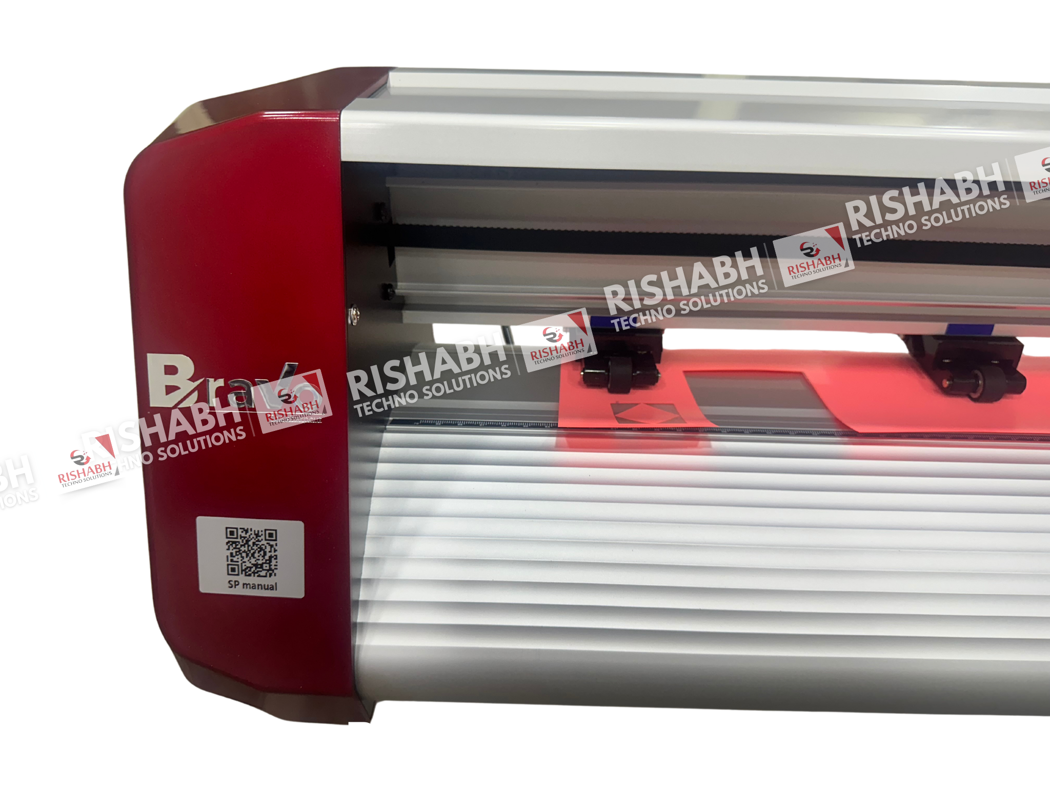 C24 Skycut Cutting Plotter - Electric Drive, Full Automatic Functionality , Robust Red Design for Industrial Use