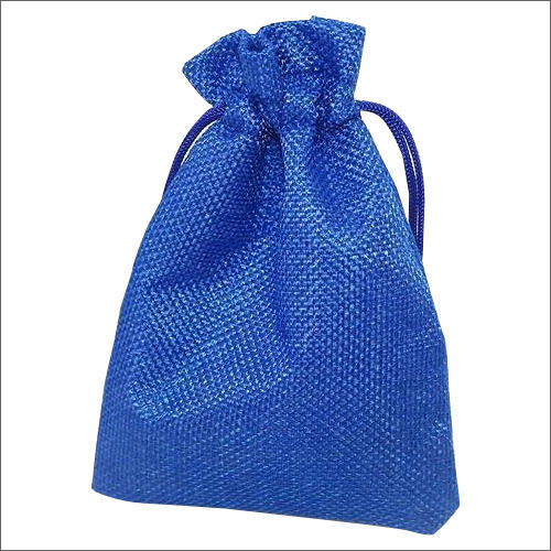 Durable Blue Drawstring Pouch