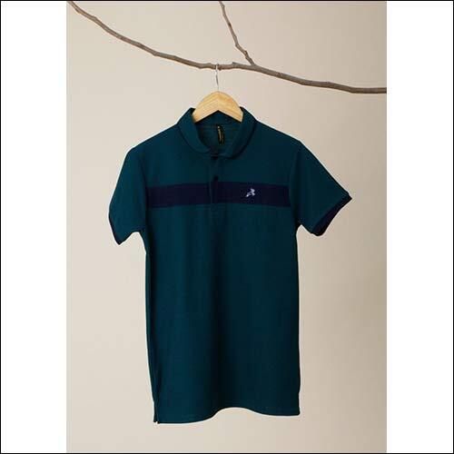 Green Kleemo Office Wear Polo T-Shirt