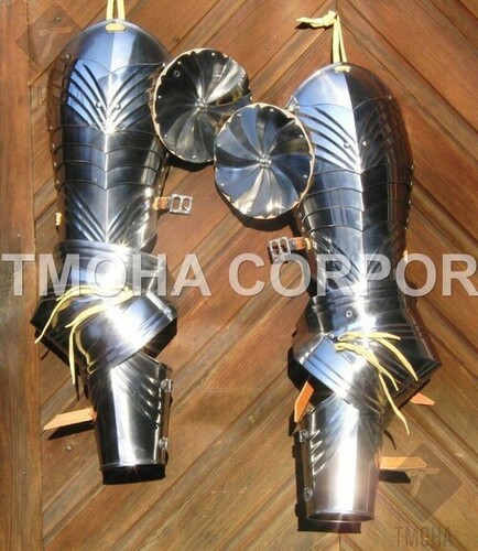 Medieval Arm Guard Arm Set Fully Wearable Costumes 15 Century Warrior Arm Guard MA0023