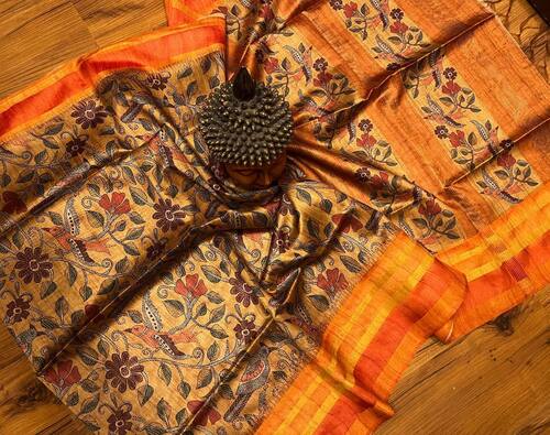 soft silk kanchi linen silk saree