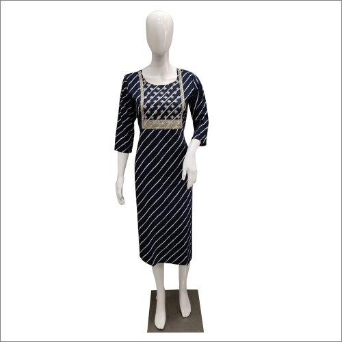 Ladies Rayon Stitched Kurtis