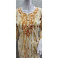 Ladies Fancy Embroidered Kurtis 3/4 Sleeves