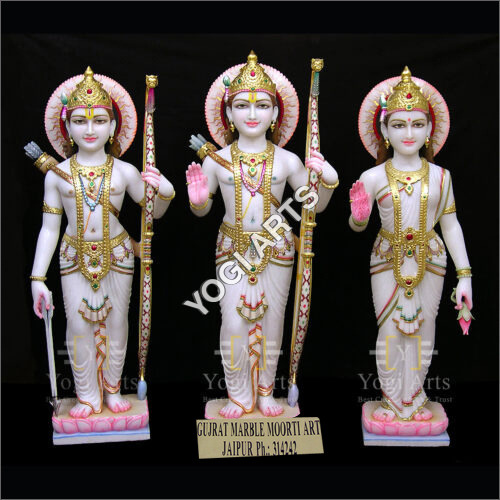 White Marble Ram Darbar Statue