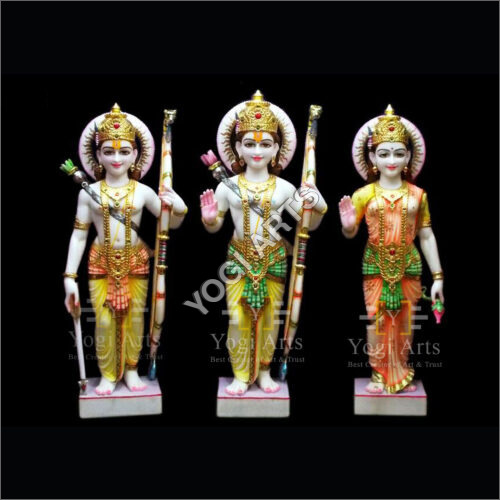 White Marble Ram Darbar God Statue