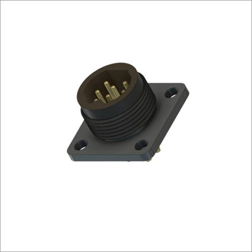 Rear Panel Mount Flange Male Connector Application: Railway