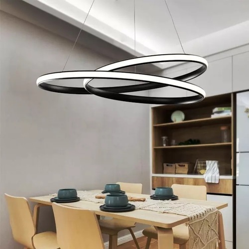 Contemporary Black Fashion Industrial Style Luxury Kitchen Island Indoor Modern Led Pendant Light