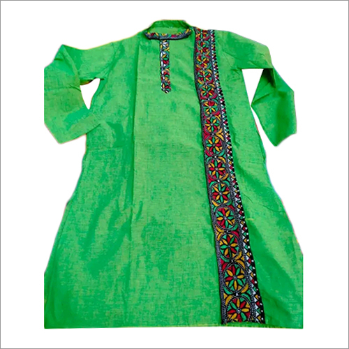 Cotton Men Green Designer Kurta