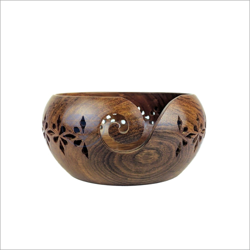Designer Wooden Yarn Bowl