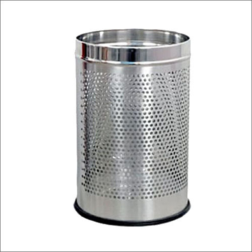 Perforated Round SS Bin