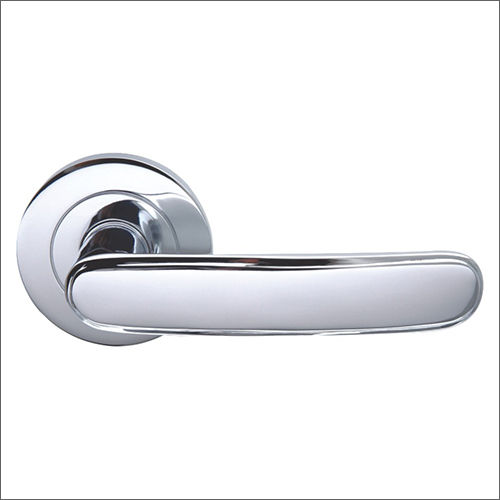 Silver Trieste Solid Brass Forged Door Handle