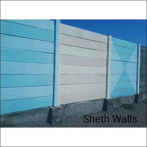 Coloured Boundary Wall