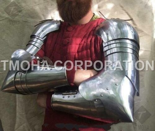 Medieval Arm Guard Arm Set Fully Wearable Costumes 15 Century Warrior Arm Guard MA0042