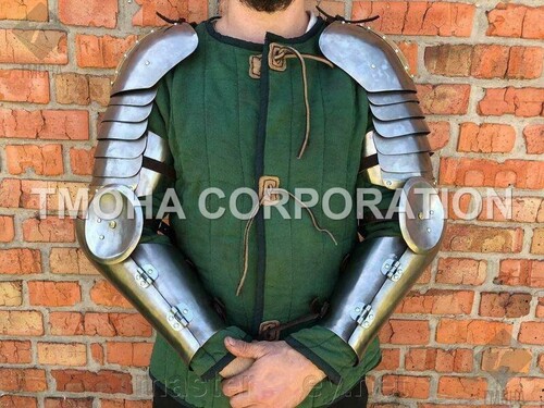 Medieval Arm Guard Arm Set Fully Wearable Costumes 15 Century Warrior Arm Guard MA0044