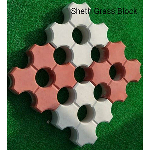 Grass Paver Block - Material: Concrete