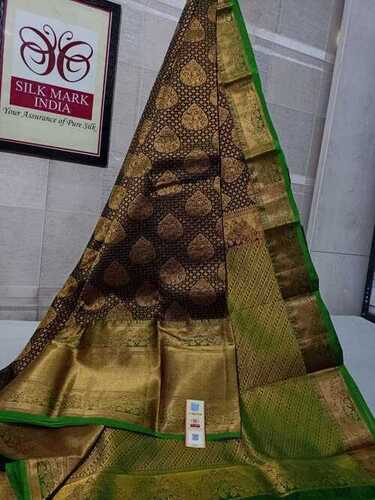 bridal wear kanchipuram silk saree.