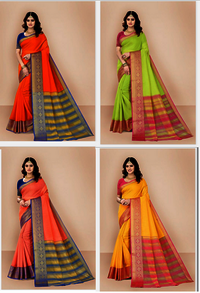 Gadhwal Vol-1 Casual Wear Cotton Saree Catalog