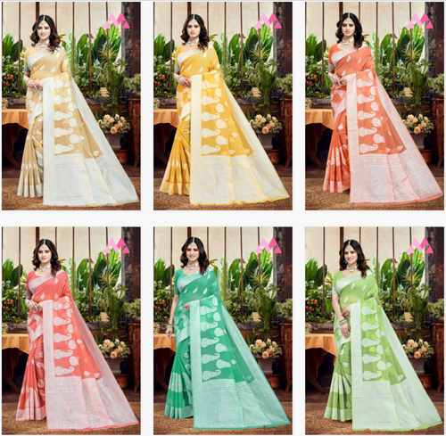 Princess Vol-7 Fancy Wear Chanderi Cotton Saree Catalog